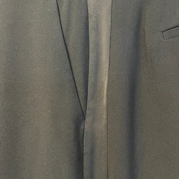 Loft Clean Wide Leg Pants in Tuxedo Stripe Black Size 14 NWT - Picture 4 of 7